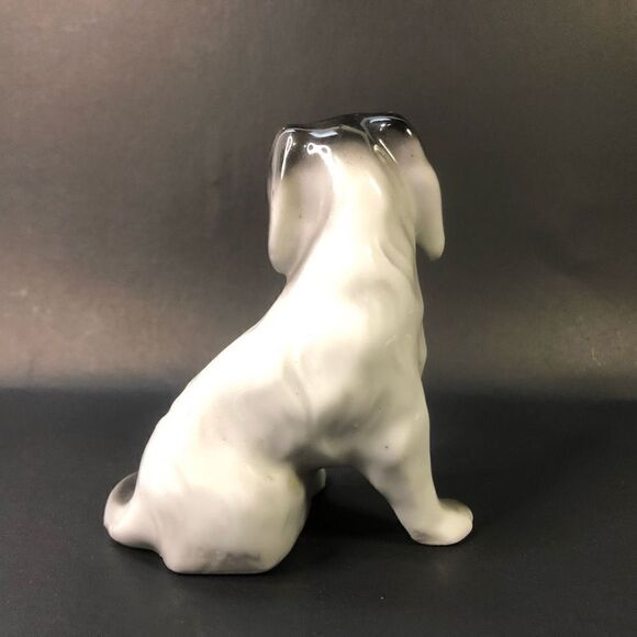 vintage spaniel made in japan figurine black and white spotted as is 3.5 inches - Picture 6 of 11